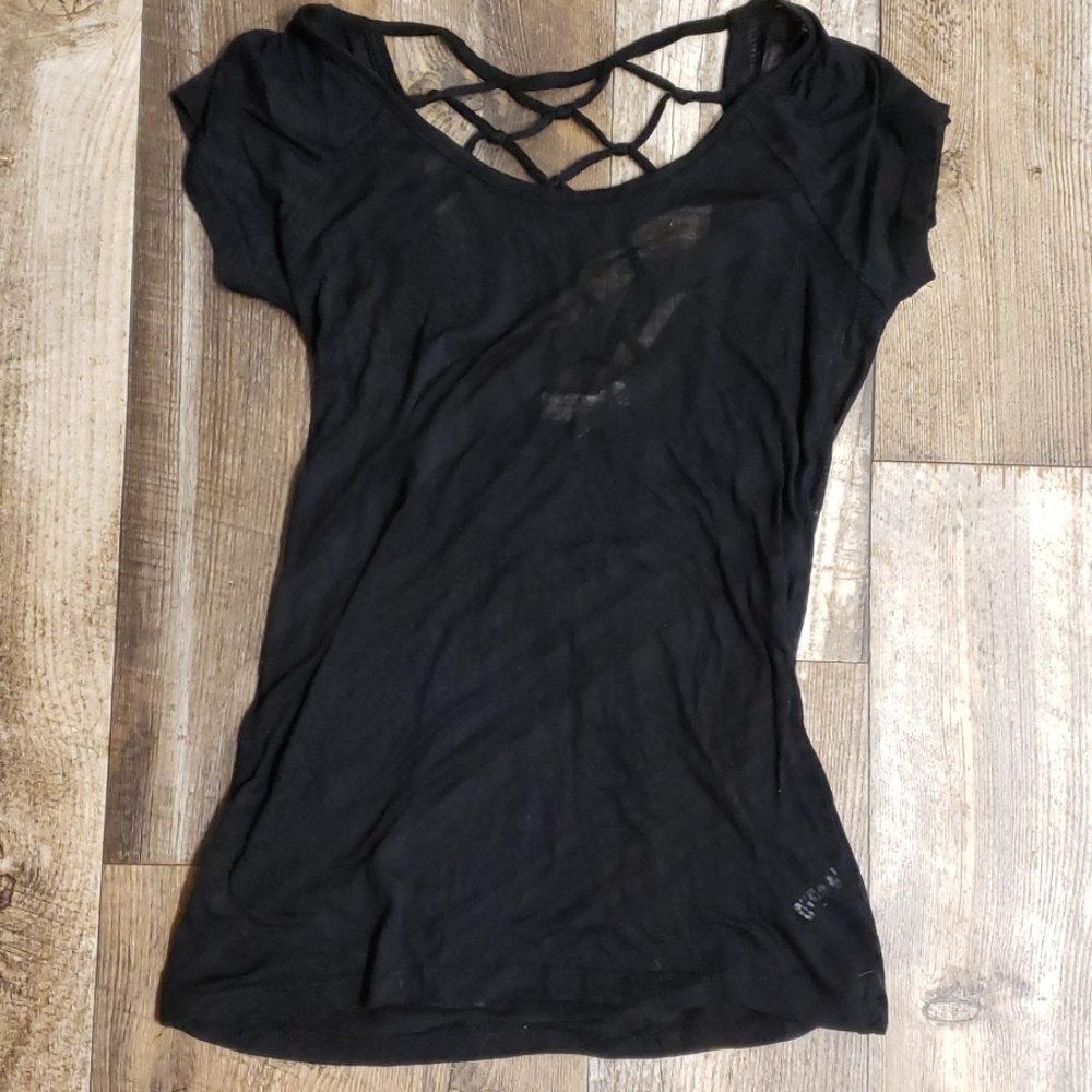 Fitted sheer t-shirt